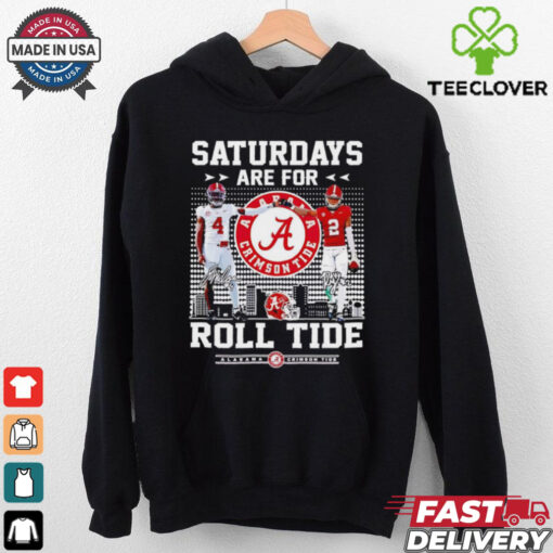 Jalen Milroe and Zabien Brown saturdays are for Alabama Crimson Tide signatures shirt