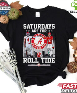 Jalen Milroe and Zabien Brown saturdays are for Alabama Crimson Tide signatures shirt