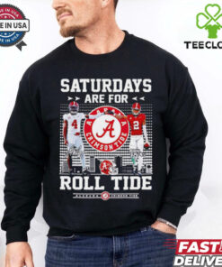Jalen Milroe and Zabien Brown saturdays are for Alabama Crimson Tide signatures shirt
