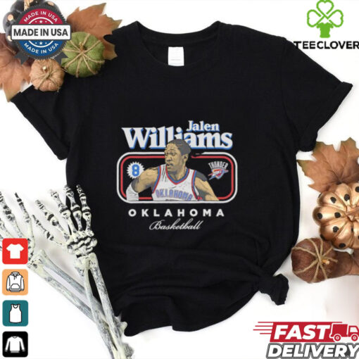 Jalen Williams 8 Oklahoma City Thunder Basketball cover signature shirt