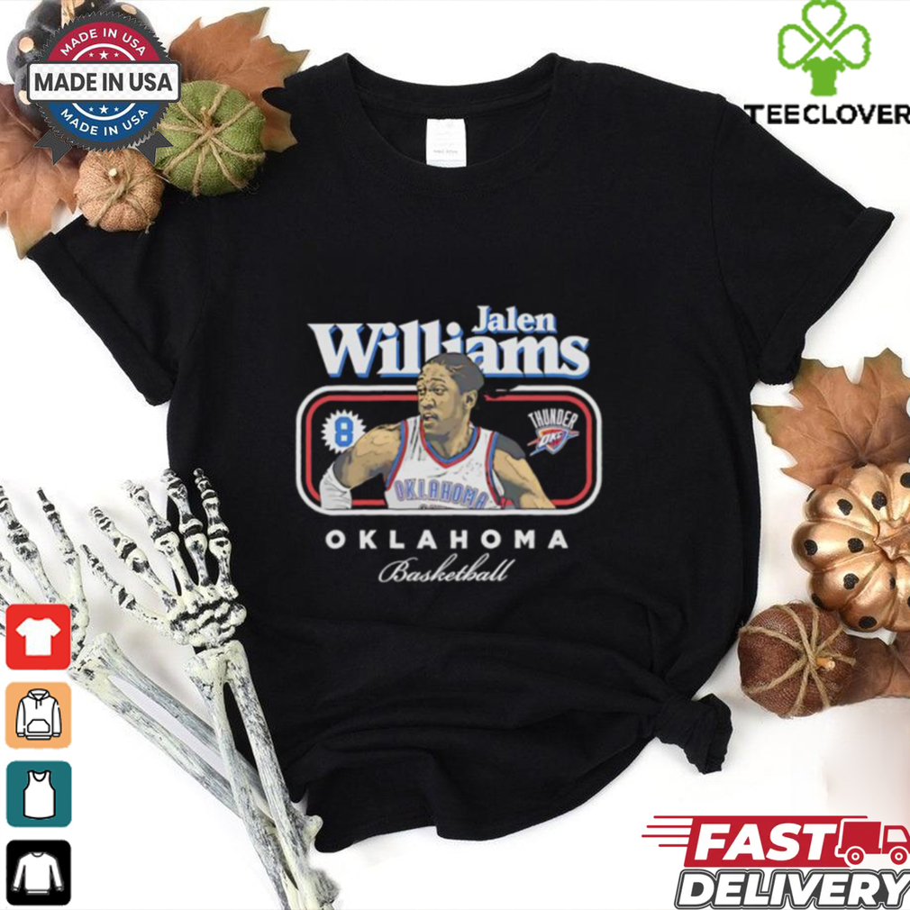 Jalen Williams 8 Oklahoma City Thunder Basketball cover signature shirt Jalen Williams 8 Oklahoma City Thunder Basketball cover signature shirt