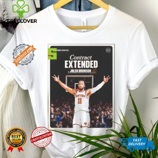 Jalen brunson new york knicks contract extended new york forever home decor poster hoodie, sweater, longsleeve, shirt v-neck, t-shirt