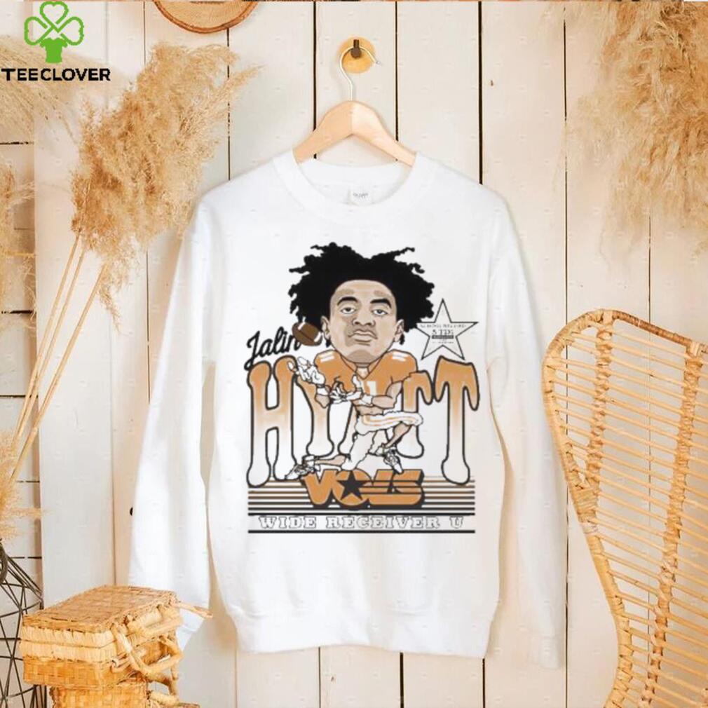 Jalin Hyatt Caricature Wide Vols Receiver U Sweatshirt School Record 5 Td’s Shirt Jalin Hyatt Caricature Wide Vols Receiver U Sweatshirt School Record 5 Td’s Shirt