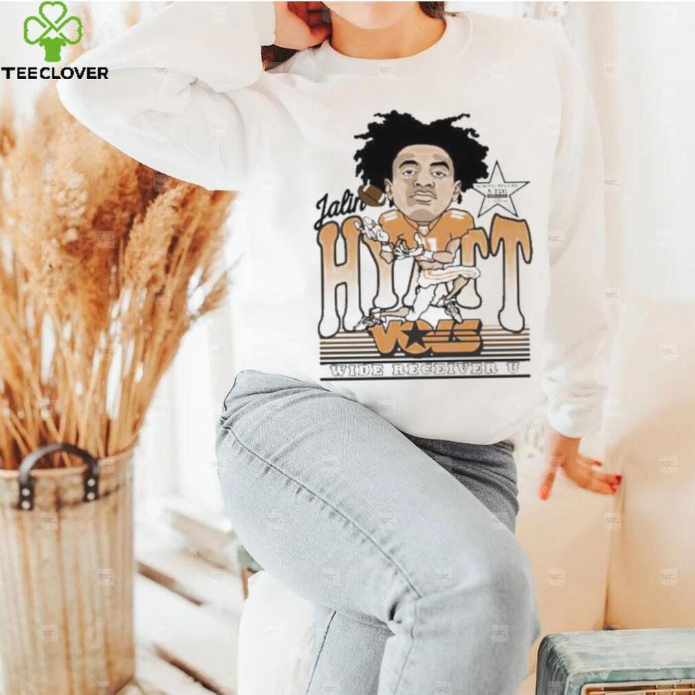 Jalin Hyatt Caricature Wide Vols Receiver U Sweatshirt School Record 5 Td’s Shirt Jalin Hyatt Caricature Wide Vols Receiver U Sweatshirt School Record 5 Td’s Shirt
