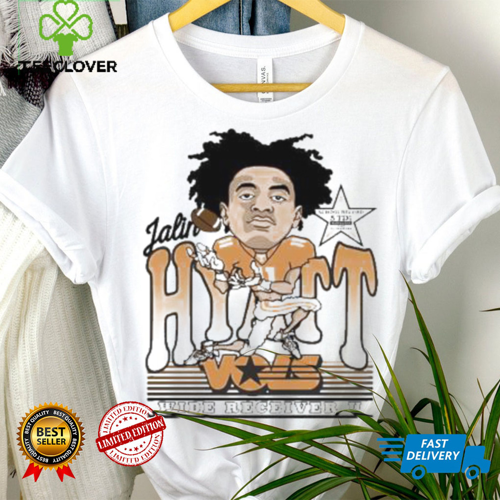 Jalin Hyatt Caricature Wide Vols Receiver U Sweatshirt School Record 5 Td’s Shirt Jalin Hyatt Caricature Wide Vols Receiver U Sweatshirt School Record 5 Td’s Shirt