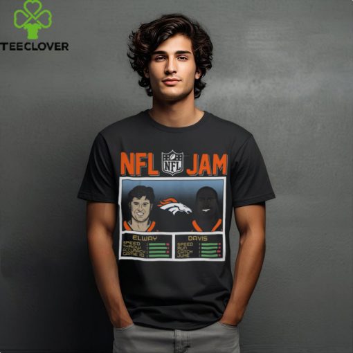Jam Denver Broncos Elway And Davis T shirts