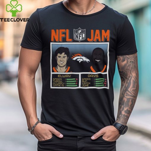 Jam Denver Broncos Elway And Davis T shirts