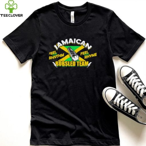 Jamaican Bobsled Team feel the rhytm feel the rhyme flag sport shirt