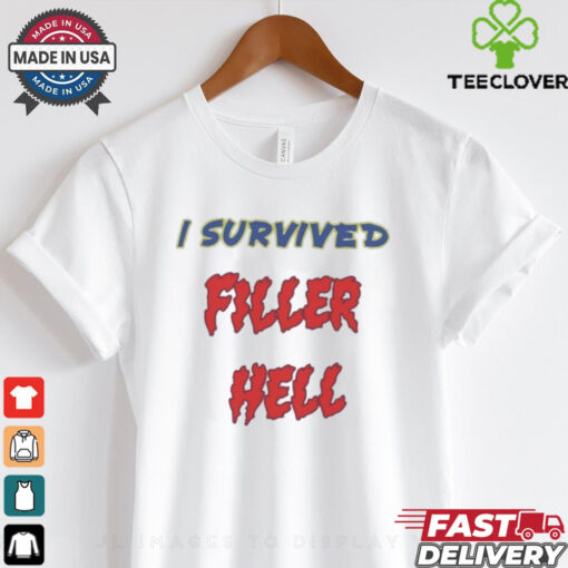 James B. Jones Wearing I Survived Filler Hell Shirt