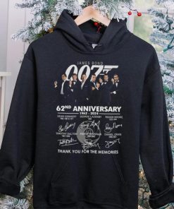 James Bond 007 62nd Anniversary 1962 2024 Thank You For The Memoroies T Shirt