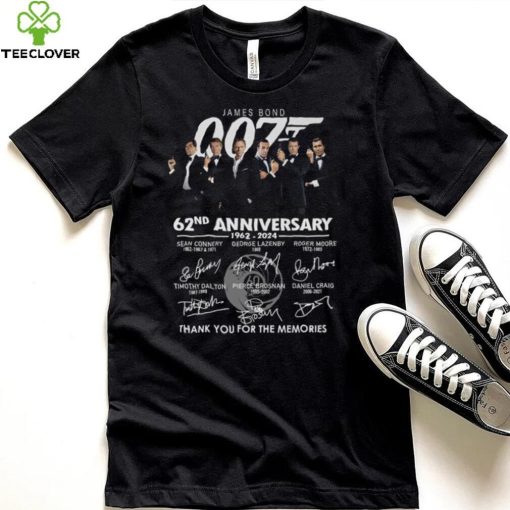 James Bond 007 62nd Anniversary 1962 2024 Thank You For The Memoroies T Shirt