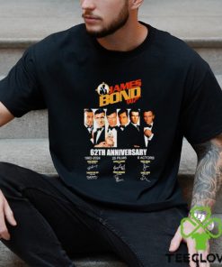 James Bond 007 62th anniversary 1962 2024 signatures shirt