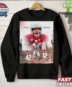 James Conner Arizona Cardinals NFL Missed Tackles Forced On Runs 42 Most In The NFL Poster t shirt