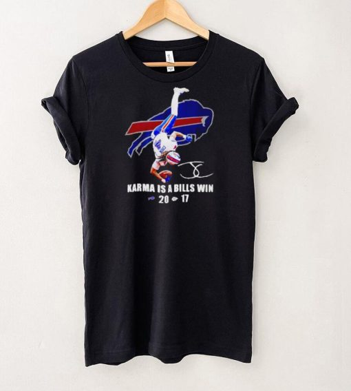 James Cook Buffalo Bills karma is a Bills win hoodie, sweater, longsleeve, shirt v-neck, t-shirt