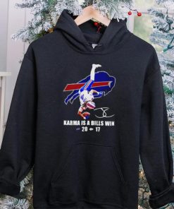 James Cook Buffalo Bills karma is a Bills win hoodie, sweater, longsleeve, shirt v-neck, t-shirt