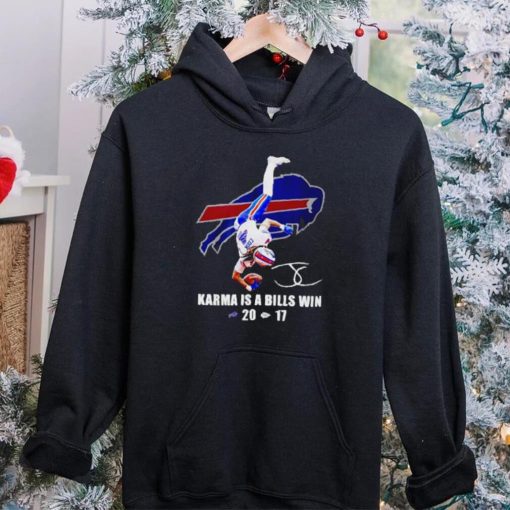 James Cook Buffalo Bills karma is a Bills win hoodie, sweater, longsleeve, shirt v-neck, t-shirt