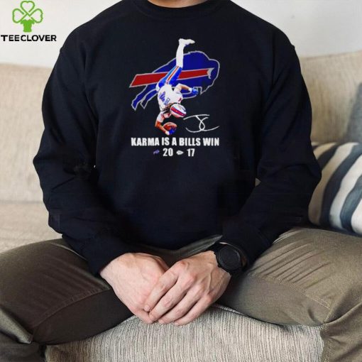 James Cook Buffalo Bills karma is a Bills win hoodie, sweater, longsleeve, shirt v-neck, t-shirt