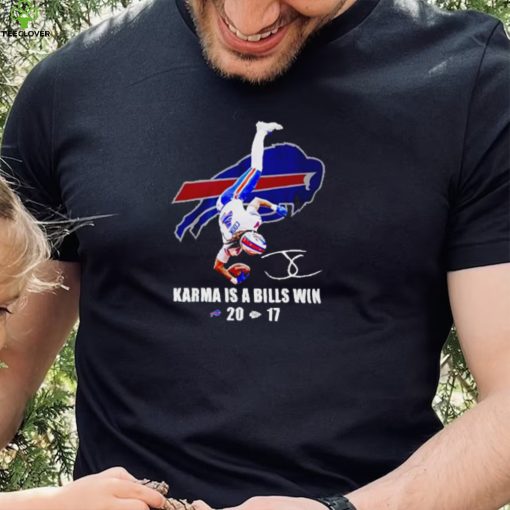 James Cook Buffalo Bills karma is a Bills win hoodie, sweater, longsleeve, shirt v-neck, t-shirt