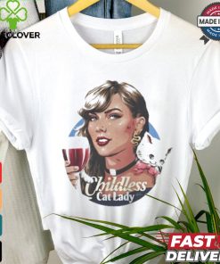 James Hillier The Childless Cat Lady T shirt