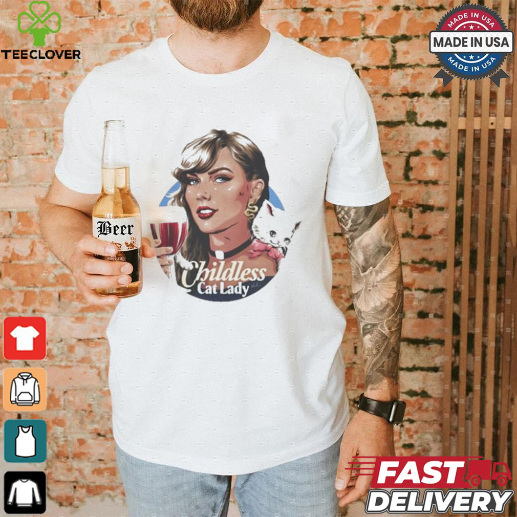 James Hillier The Childless Cat Lady T shirt James Hillier The Childless Cat Lady T shirt