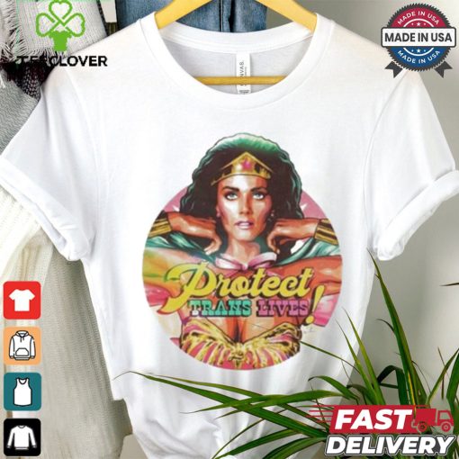 James Hillier Wonder Woman Lynda Carter Protect Trans Lives Shirt