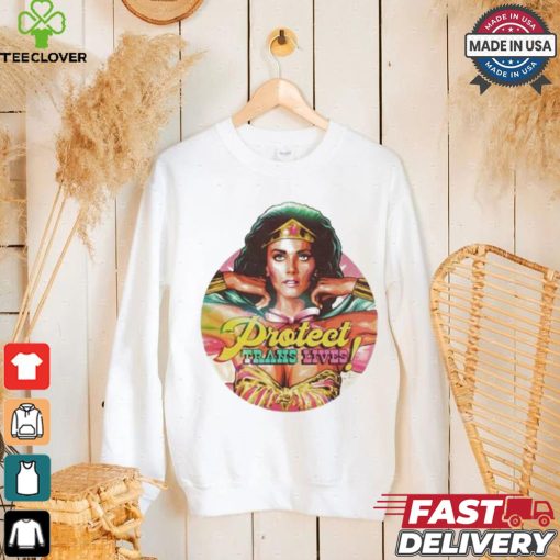 James Hillier Wonder Woman Lynda Carter Protect Trans Lives Shirt