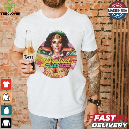 James Hillier Wonder Woman Lynda Carter Protect Trans Lives Shirt