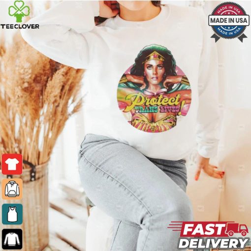 James Hillier Wonder Woman Lynda Carter Protect Trans Lives Shirt