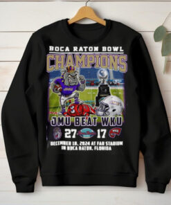 James Madison Dukes Beat WKU Boca Raton Bowl Champs 2024 Hoodie T Shirt