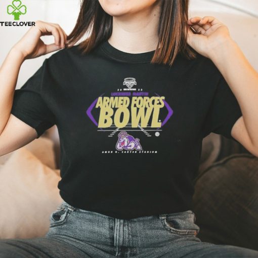 James Madison Dukes Lockheed Martin Armed Forces Bowl Amon G Carter Stadium 2023 Logo T Shirt