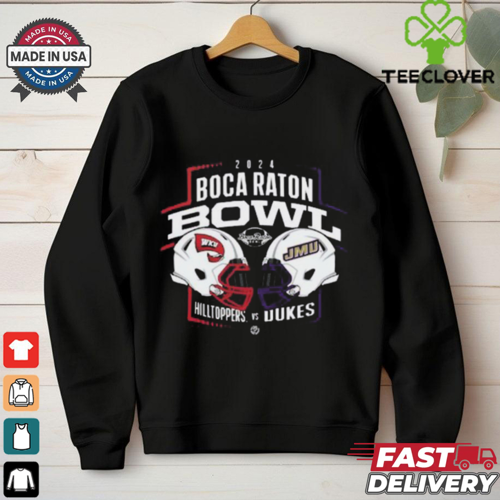 James Madison Dukes vs Western Kentucky Hilltoppers Football 2024 Head To Head Boca Raton Bowl Fau Stadium Helmet Unisex T Shirt James Madison Dukes vs Western Kentucky Hilltoppers Football 2024 Head To Head Boca Raton Bowl Fau Stadium Helmet Unisex T Shirt