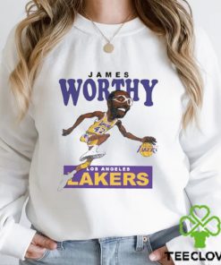 James Worthy Retro Basketball Lakers Team T shirt
