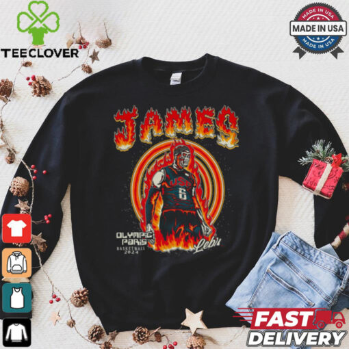 James olumpic paris basketball 2024 shirt