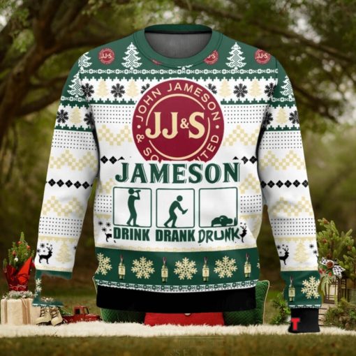 Jameson Drink Drank Drunk Ugly Christmas Sweater