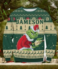 Jameson Grinch AOP Ugly Christmas Sweater Christmas Gift For Men And Women