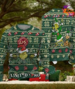 Jameson Grinch And Max Ugly Christmas Sweater