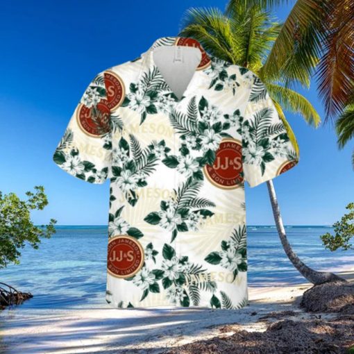 Jameson Hawaiian Button Up Shirt Hibiscus Floral