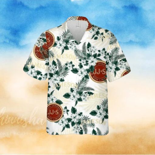 Jameson Hawaiian Button Up Shirt Hibiscus Floral