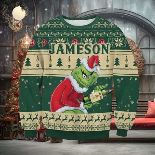 Jameson Iris Whisky x The Grinch Ugly Christmas Sweater