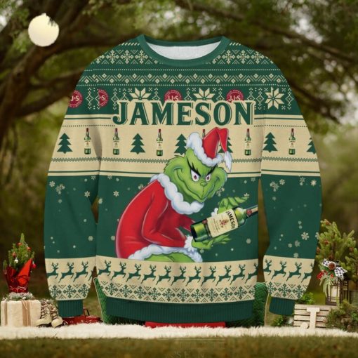 Jameson Iris Whisky x The Grinch Ugly Christmas Sweater