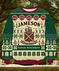 Jameson Irish Whiskey Christmas Ugly 3D Sweater