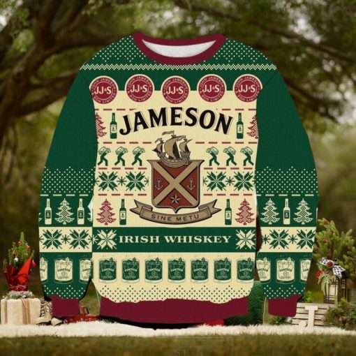 Jameson Irish Whiskey Christmas Ugly 3D Sweater