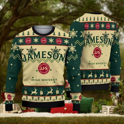 Jameson Irish Whiskey Christmas Ugly Sweater 3D
