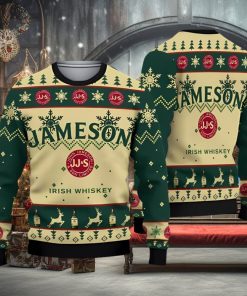 Jameson Irish Whiskey Christmas Ugly Sweater 3D