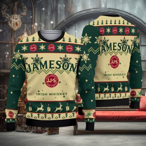 Jameson Irish Whiskey Christmas Ugly Sweater 3D