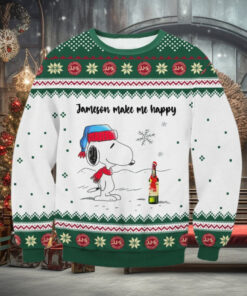Jameson Snoopy Make Happy Ugly Sweater