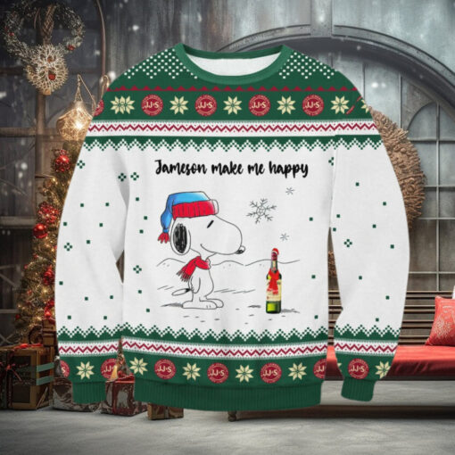 Jameson Snoopy Make Happy Ugly Sweater