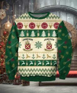 Jameson Whiskey Christmas Ugly Sweater Mens