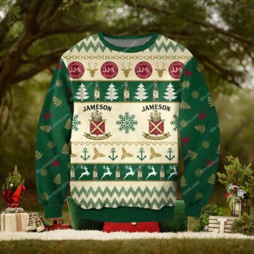Jameson Whiskey Christmas Ugly Sweater Mens