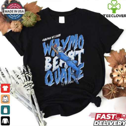 Jameson Williams Detroit Liosn Waymo Beast Quake signature shirt